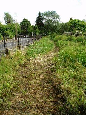 Dry riverbed in August 2012